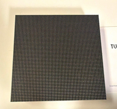 Tuneshine LED Dot Matrix Display 64x64 Wood Case + Adapter Cable