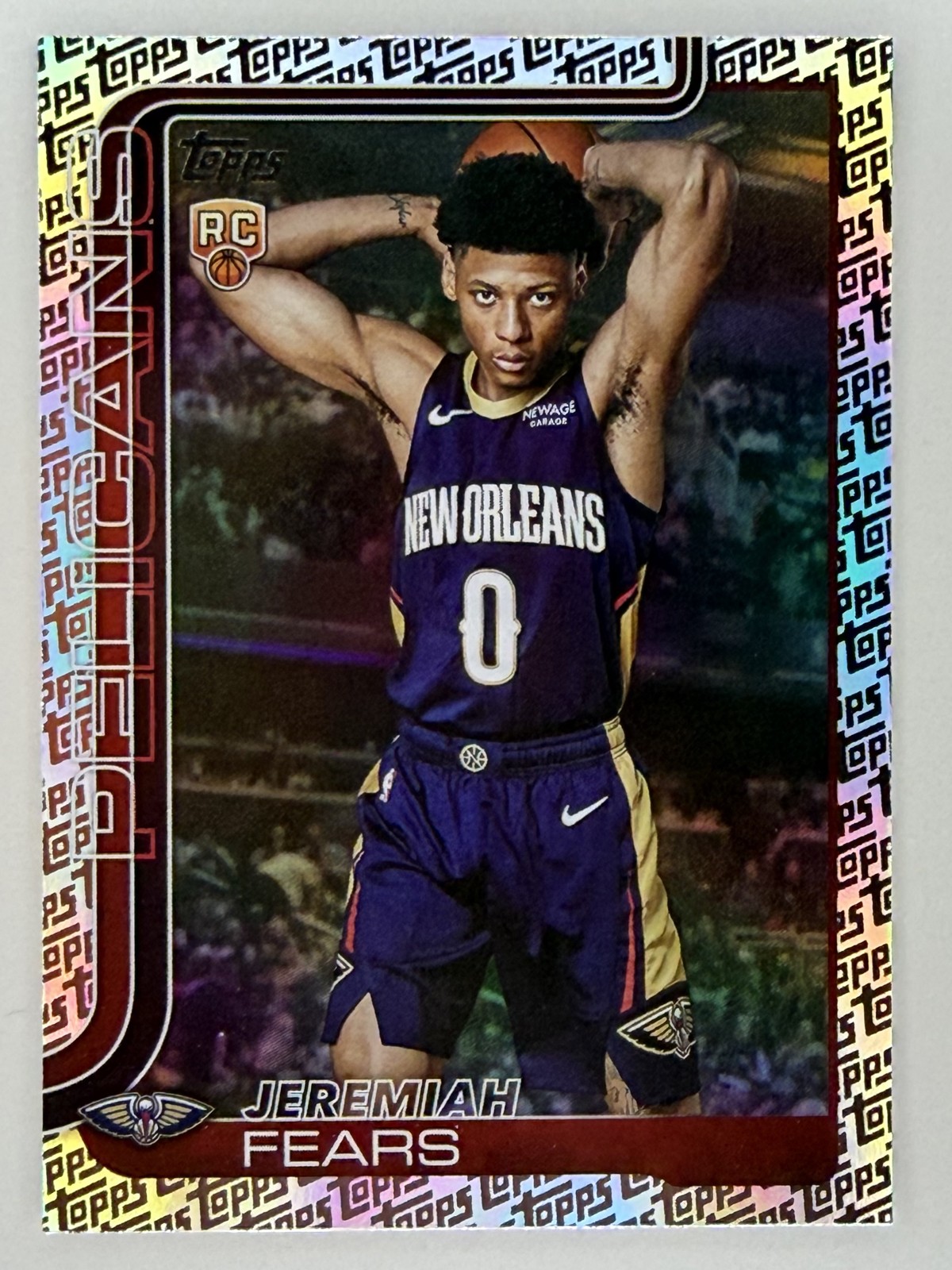 2025-26 Topps - Jeremiah Fears #207 Topps Foil Pattern (RC)