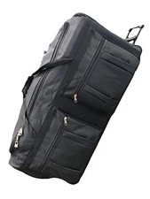 46-inch Rolling Duffle Bag with Wheels, Luggage Bag, Hockey Bag, XL Duffle 46"