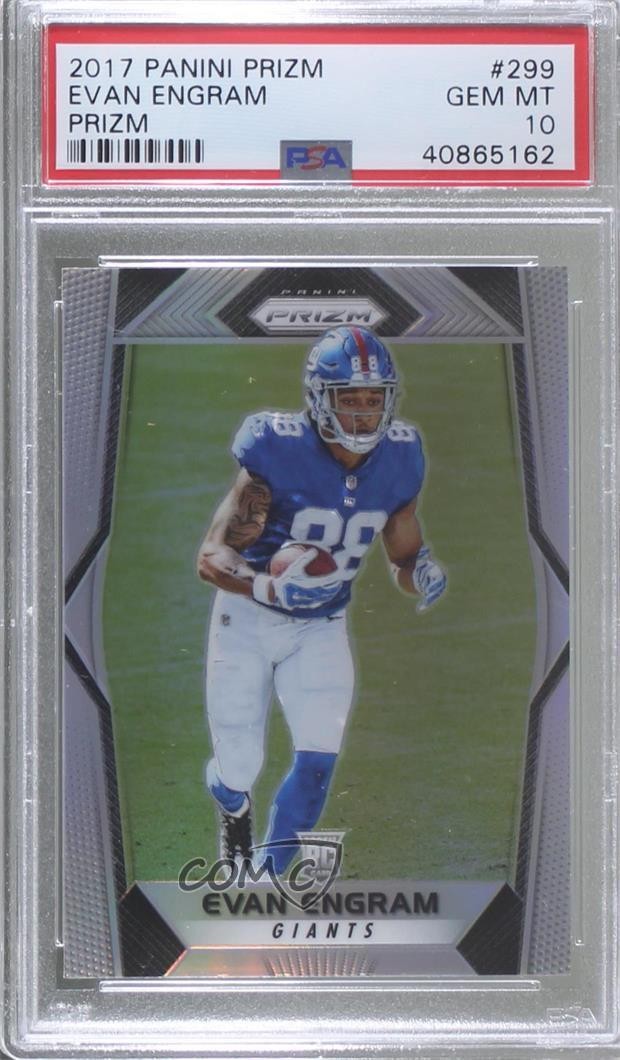 2017 Panini Prizm Rookies Silver Prizm Evan Engram #299 PSA 10 GEM MT 00ax