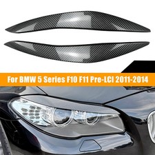 F�r BMW 5er F10 F11 Pre-LCI 2011�2014 Scheinwerferblenden Carbon Optik Augenlid