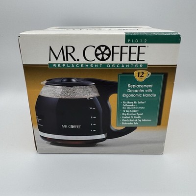MR. COFFEE REPLACEMENT COFFE POT/DECANTER (BLACK) #PLD12 12-CUPS IN BOX