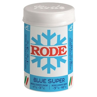 Rode P32 Ski Wax Blue Super -1°C/-3°C 45g Steigwachs Gripwachs Wax Wachs