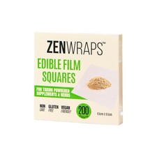 Edible Film Squares, 200 Count | For Taking Supplements & Herbs