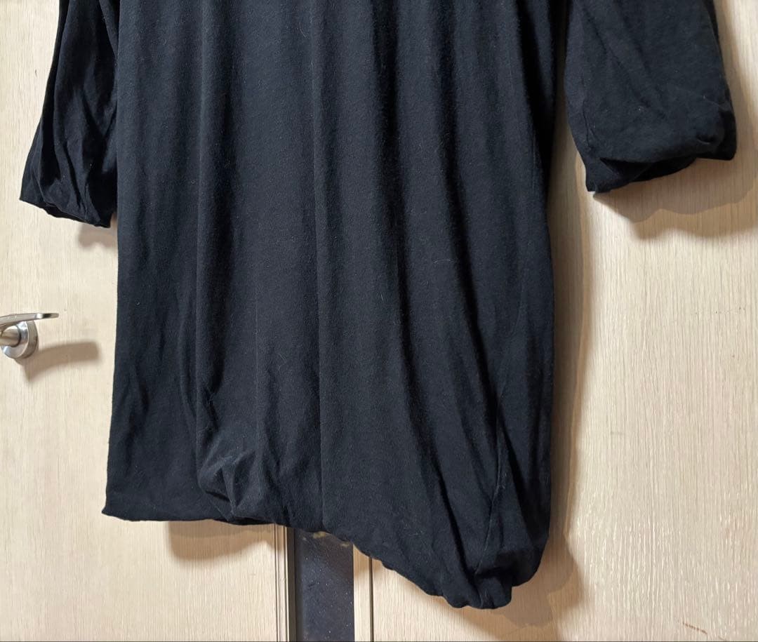 USED Y'S DOUBLE-LAYERED CREW NECK 3/4 SLEEVE T-SHIRT VERYGOOD image 4