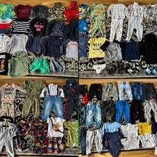 Job lot Bundle Boys Jumper Top Shirt Vest Shorts Pants 18-24 Months (84 items)