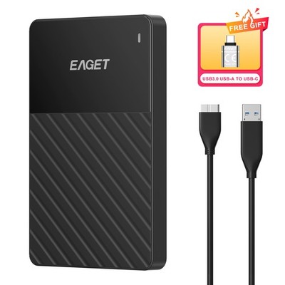 EAGET 500GB 1TB External Hard Drive Portable HDD USB 3.0 for PC/Mac/Laptop/PS4/5