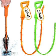 Drain Snake 25in 20in Hair Clog Remover Sink Shower Tub Cleaner Tool Set