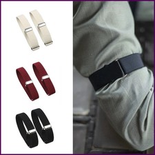 1 Pair Elastic Adjustable Armband Anti-Slip Shirt Sleeve Holders Arm Band Sleeve
