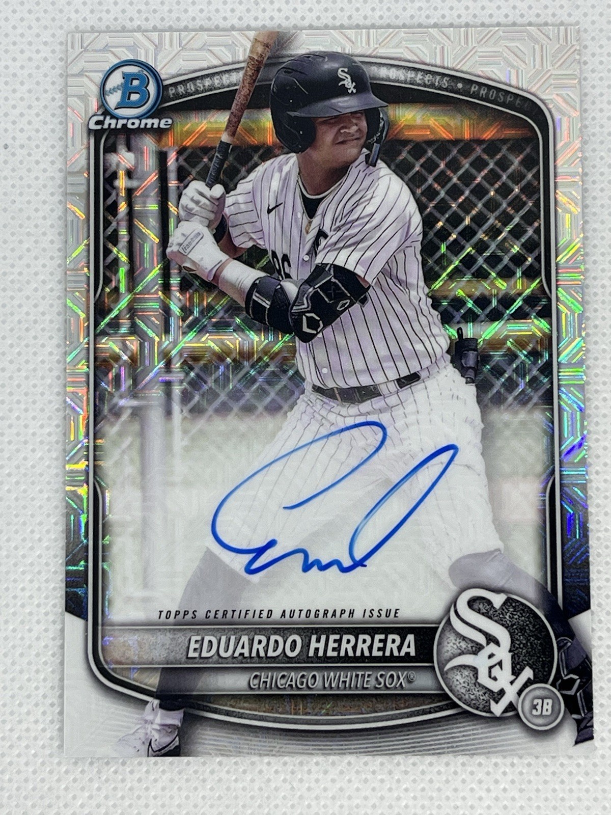 Eduardo Herrera 2025 Bowman Chrome #BMA-EH Auto Mega Box Mojo Chicago White Sox