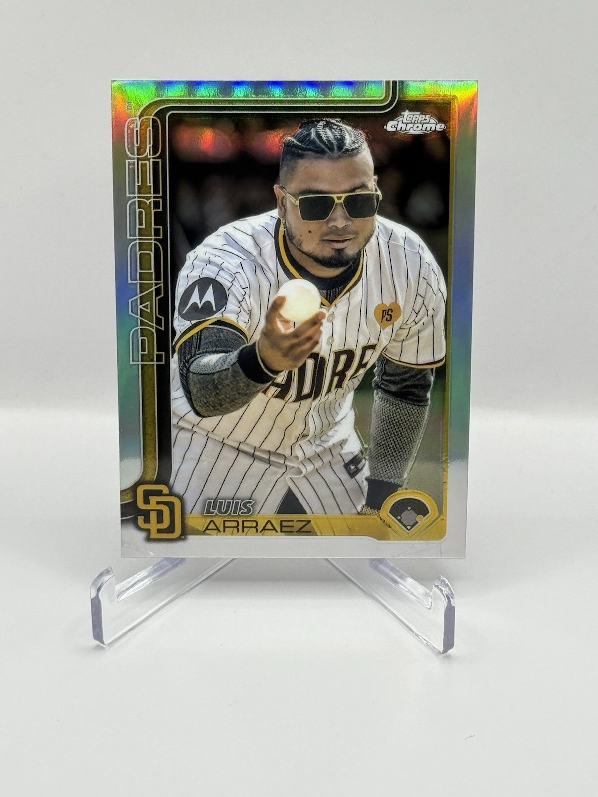 2025 Topps Chrome #216 Luis Arraez Image Variation SP San Diego Padres