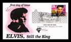 US COVER ELVIS PRESLEY ROCK & ROLL LEGENDS OF MUSIC FDC PUGH HAND PAINTED