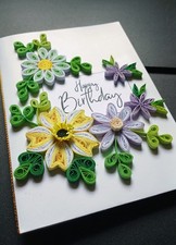 Blank Handmade Quilling cards, Birthday Cards,Greeting cards for any occasion