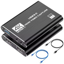 4K HDMI Video Capture Card USB 3.0 1080P 60FPS for PS5 PS4 Xbox Switch OBS PC Ma