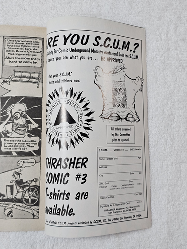 VTG 1988 Thrasher 1st Print Comics No 3 Underground Skateboarding Art Comic - Picture 8 of 9