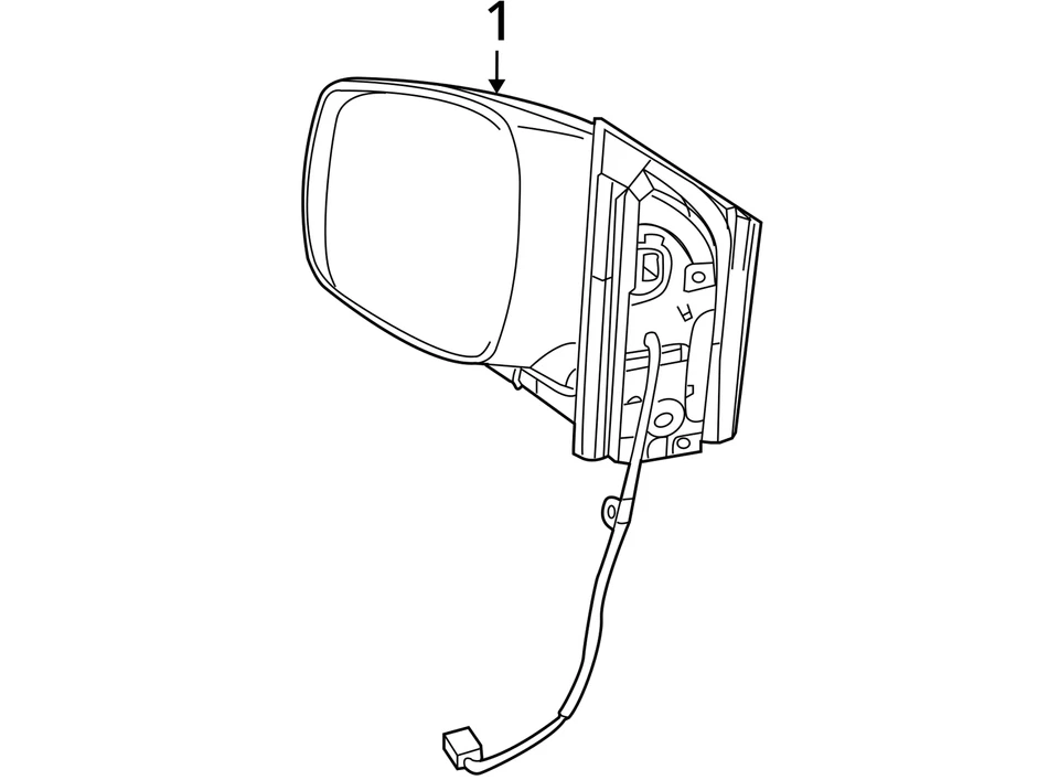 2011-2020 Dodge Grand Caravan Passenger Right Side View Power Door Mirror VR8NK - Image 4 of 4