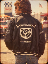 Dodge Viper Motor Chaqueta Hombres Imitación Cuero Hombres PRIMARK UK XS-XL Nueva Licencia