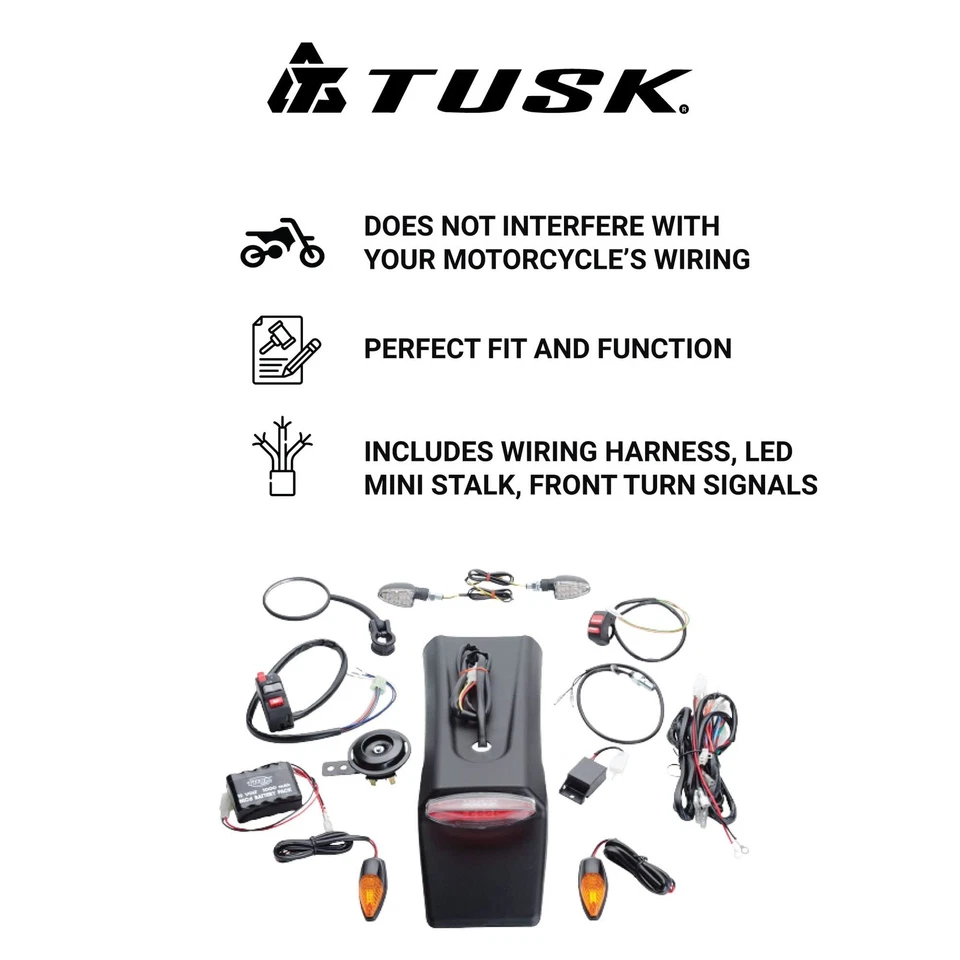 Kit de iluminación de enduro para motocicleta Tusk para KAWASAKI KLX650R 1993-1996 Foto 4 de 4