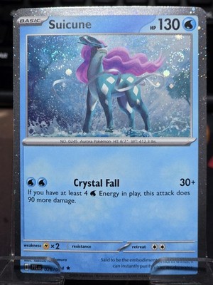 Pokémon TCG Suicine PFL 28/94 Cosmos Foil Double Swirl Near Mint   