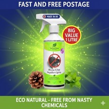 MOUSE RAT REPELLENT PEPPERMINT OIL Spray Stop Mice Rats Entering Safe BIG 1L