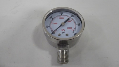 #ad Grainger 4FML6 Test Pressure Gauge 2quot; 0 to 3000 psi Pack of 5 $20.00