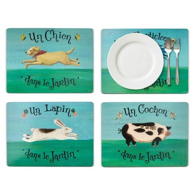 Pimpernel Dans le Jardin Placemats - Set of 4