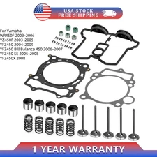 YFZ450 YFZ 450 For Yamaha Cylinder Intake Exhaust Valves Seals Springs Gaskets