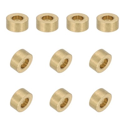 30Pcs Sleeve Bearings, 3x6x3mm Self-Lubricating Sintered Bronze Bushings
