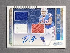 2019 Absolute Football Devin Singletary Rookie Premiere Materials Auto /299