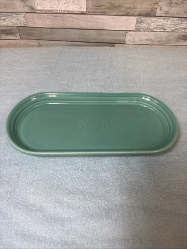 FIESTA WARE HLC Bread Under Plate Tray Turquoise Blue 12 Inch USA