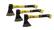 Axt Beil Spaltaxt Holzaxt 600 800 1000 g mit Fiberglasstiel 3  tlg Set