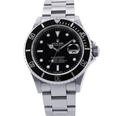 ROLEX Submariner Date 40mm Stainless Steel Black Dial 16610