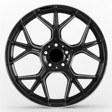 20 Gt63 Amg Style Satin Black Staggered Wheels Rims Fits Mercedes Benz 5x112