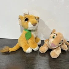 Vintage Disney The Lion King Young Simba And Nala Plush Stuffed Toy