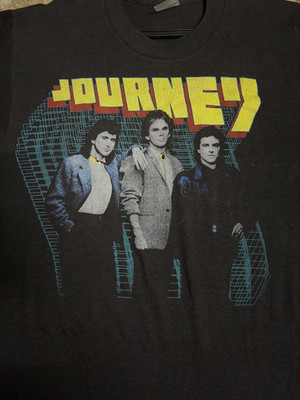 Vintage 80s Journey Raised on Radio Album Concert Tour 1986 Reprint S-5XL PA7311