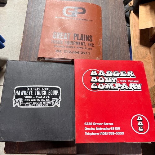 3 Vintage Binders Custom Contractor Truck Bodies Dealer Brochures Knapheide etc