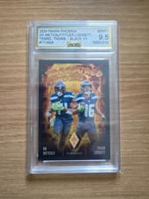 2024 Panini Phoenix Treasured Tandems Black 1/1 DK Metcalf Tyler Lockett AGS 9.5