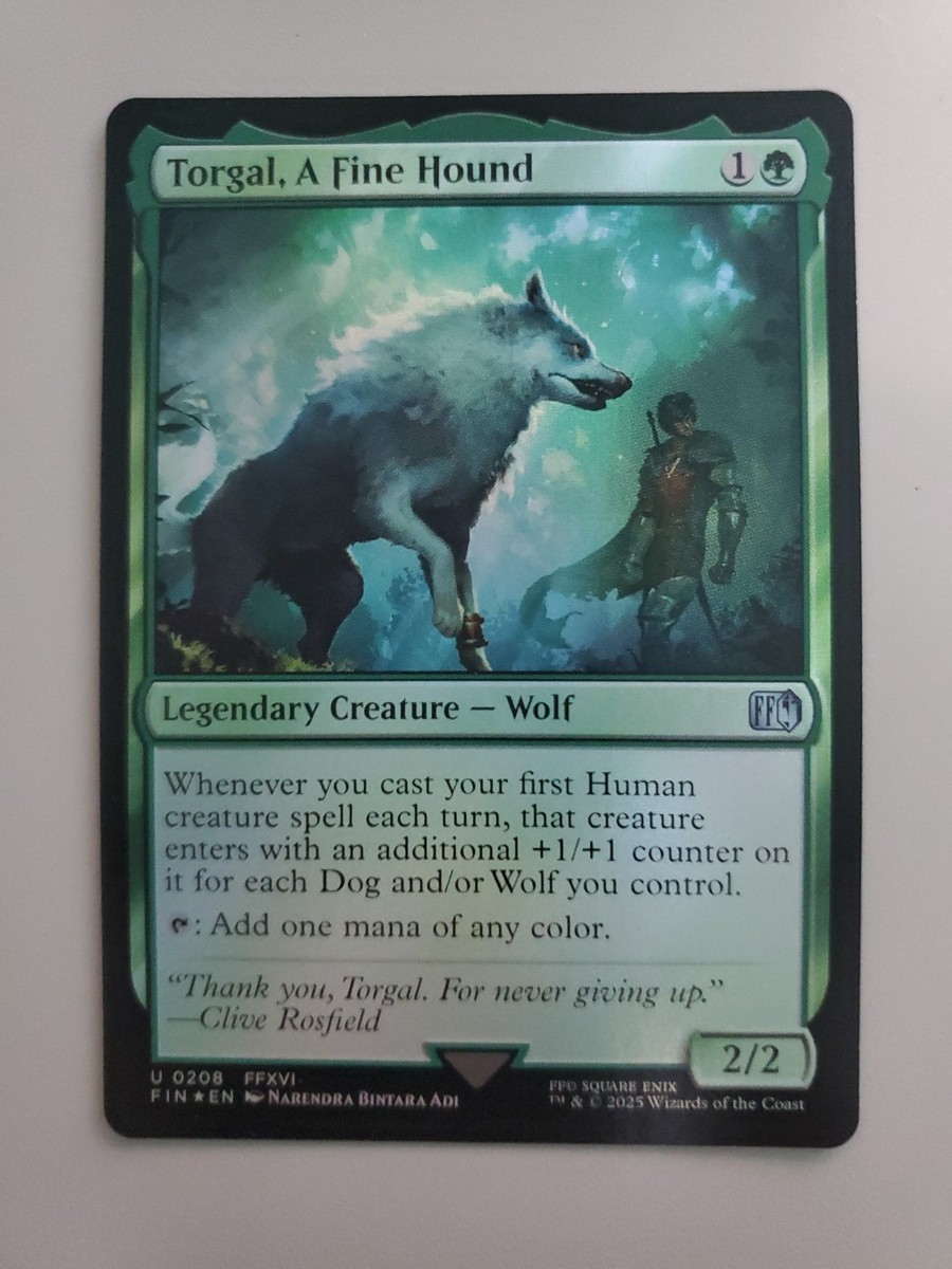 MTG FF トルガル プロモ foil版 MTG Torgal, A Fine Hound Final Fantasy Foil Uncommon | eBay