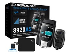 Compustar All-in-One CS8920-AS 2-Way Interactive LCD Remote Starter Kit  Alarm