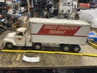 Vtg 50's Tonka Truck Pressed Steel Semi-Truck Toy Cargo Trailer Private Label!