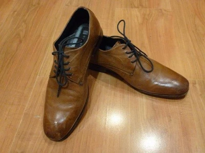 Men Bugatti Heels Brown Leather 41 #6B85 - Bild 1 von 4