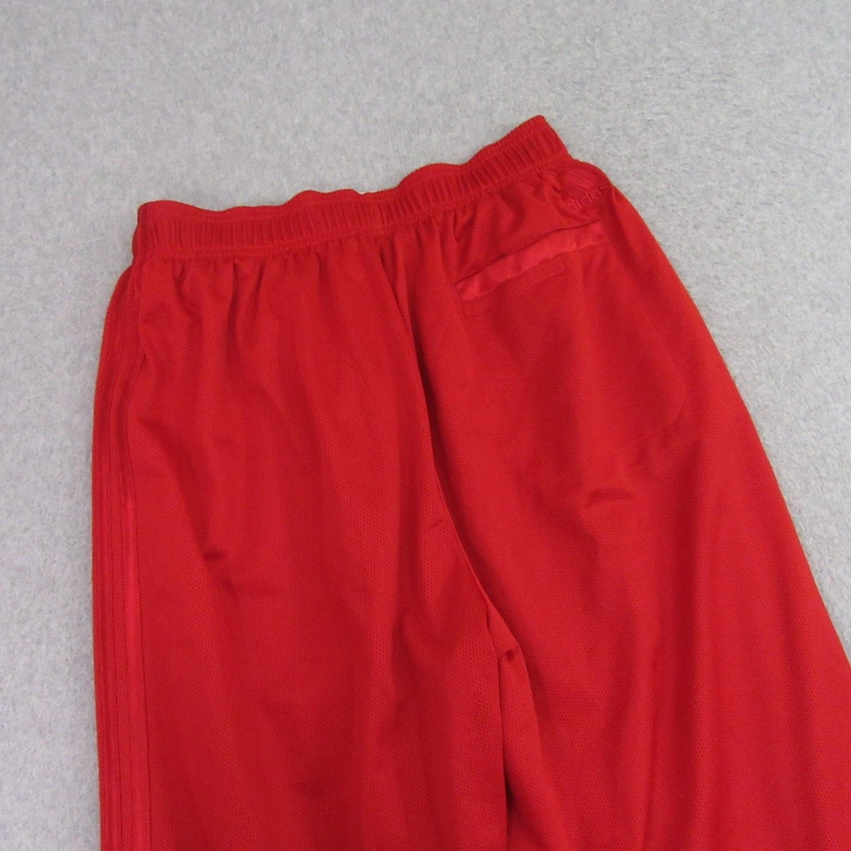 Calça de atletismo Nike feminina M vermelha ativa 3 listras atlética cordão - Imagem 4 de 4