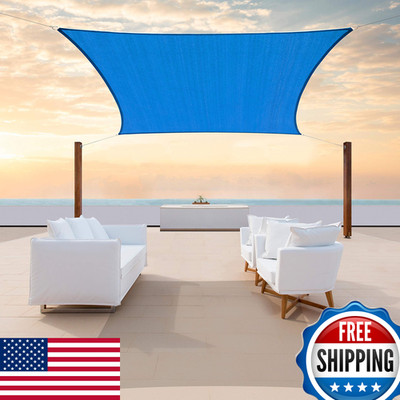 Colourtree 14 X 18 Bluesun Shade Sail Rectangle Ctslr1418 - Canopy Mesh Fabric