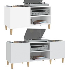 Plattenschrank Plattenspieler Schallplattenschrank Vinylschrank 121 x 38 x 48 cm