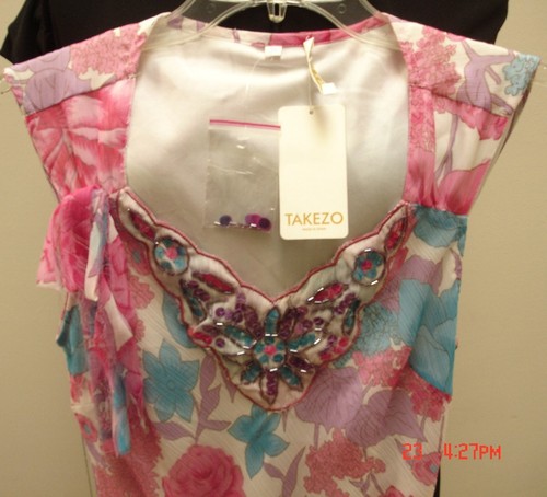 TAKEZO SEIDENKLEID 38 SPANIEN WUNDERSCHÖN!!! - Bild 2 von 4