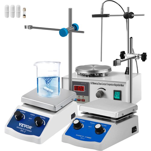 Magnetic Stirrer with Heating Plate Lab Efficient Mixer HIGH QUALITY WISE CHOICE - Picture 1 of 38
