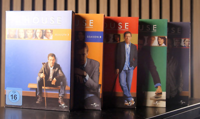 5 x DVD Box Set - Dr. House - Staffel 1 2 3 4 5 - Komplette Staffel - GUT