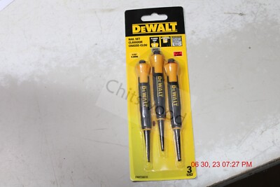 DeWalt - DWHT58018 - 1/32 in 2/32 in 3/32 in Bi-Material Nail Set of 3 Pcs.