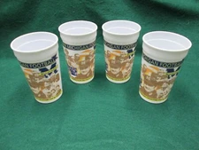 Set of 4 University of Michigan Football Tumblers Cups 1999 Brady's last year