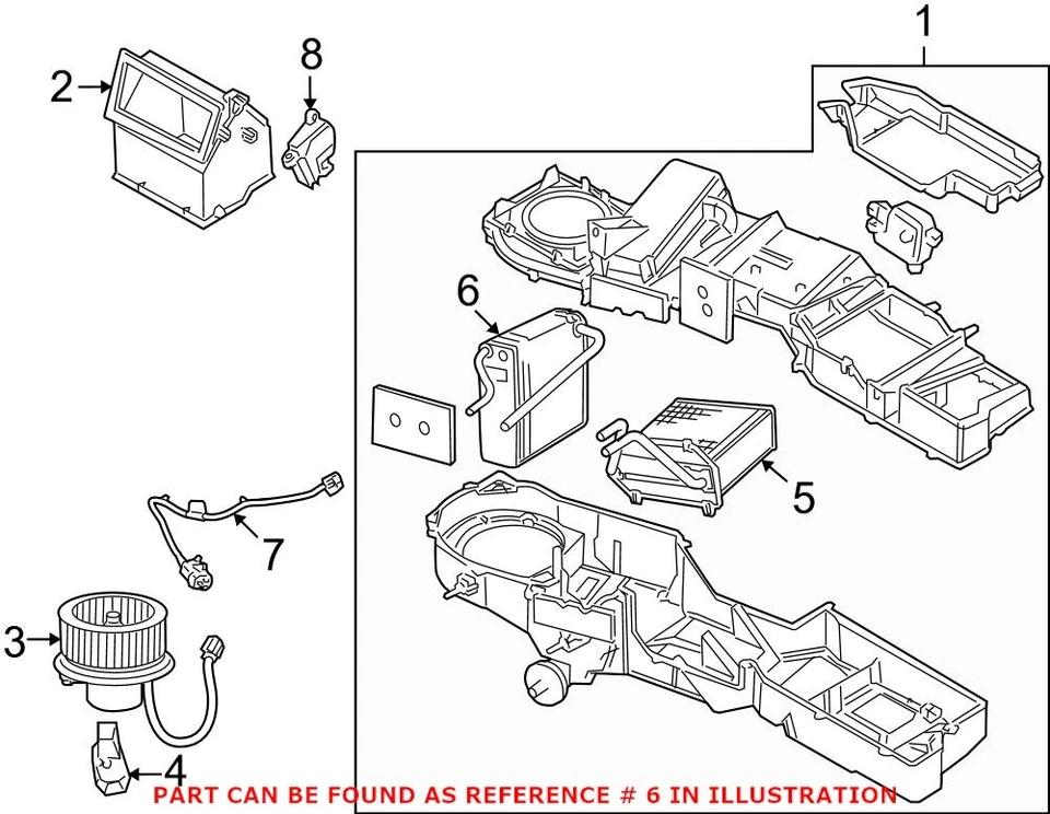 Genuine OEM Mopar A/C Evaporator Core For Dodge Ram 1500 2500 3500 - Image 2 of 2